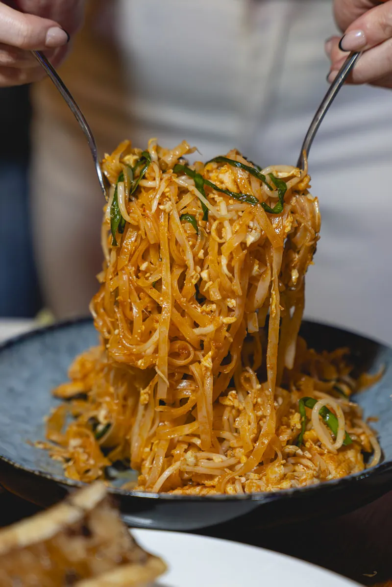 A noodle dish at Amata