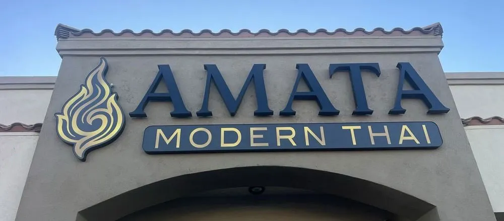 The Amata Modern Thai sign